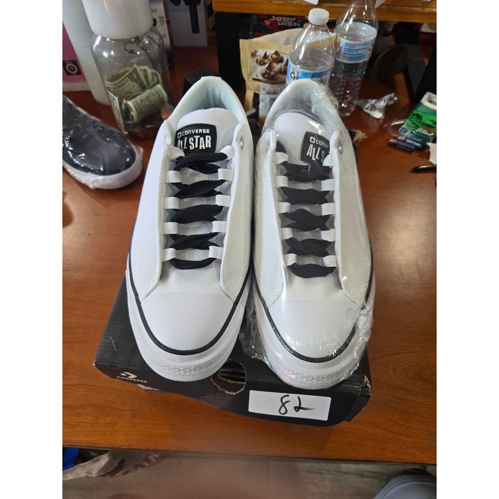 Converse Puff Taylor Ox White Black Low Top Sneakers A14722C Mens 10 Womens 11.5